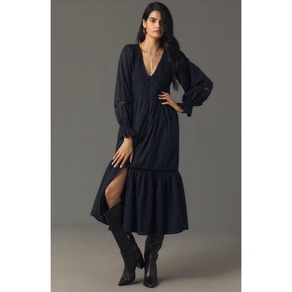 princess polly baby blue dress How to Wear Dresses in Winter | Personal Styling main image 1